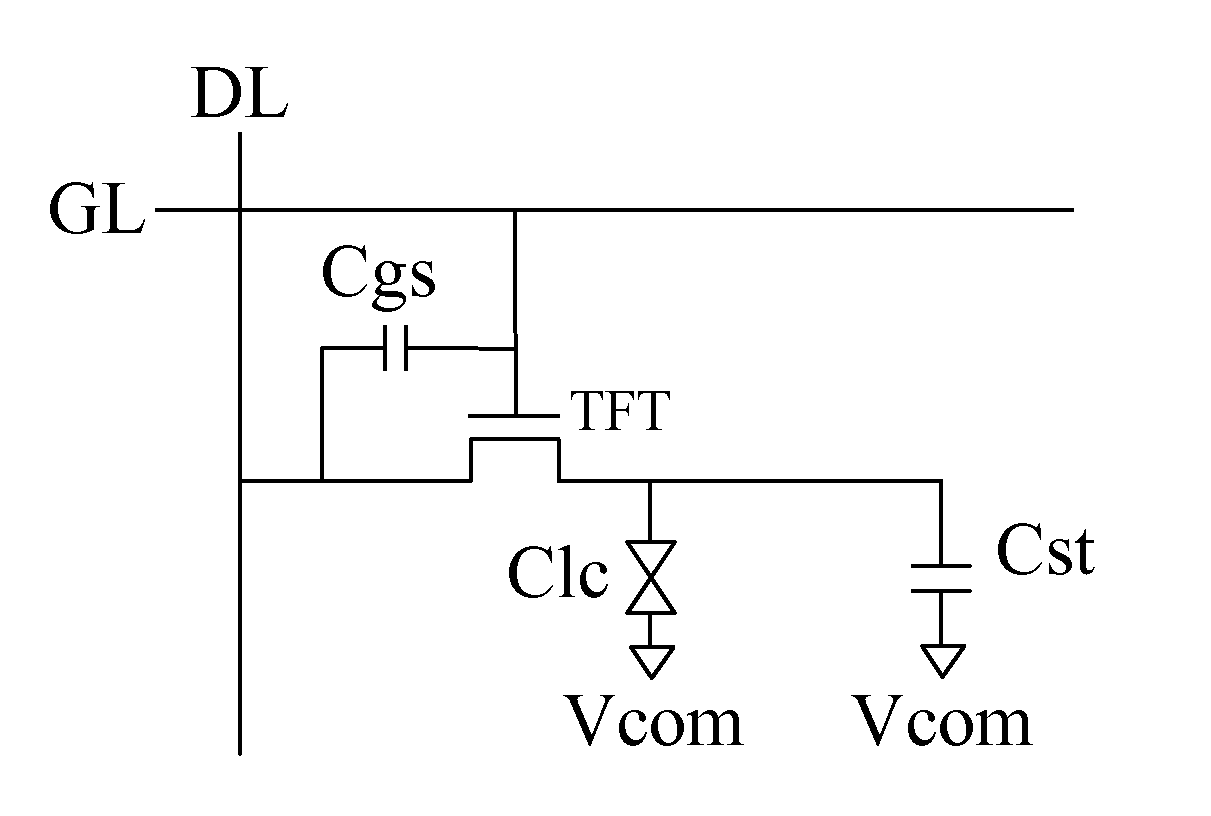 Detecting circuit for pixel electrode voltage of flat panel display device