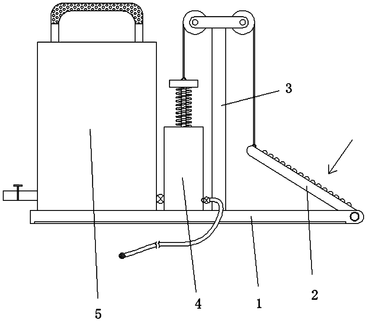 Clinical hematocele-preventing drainage operation device suitable for neurosurgery