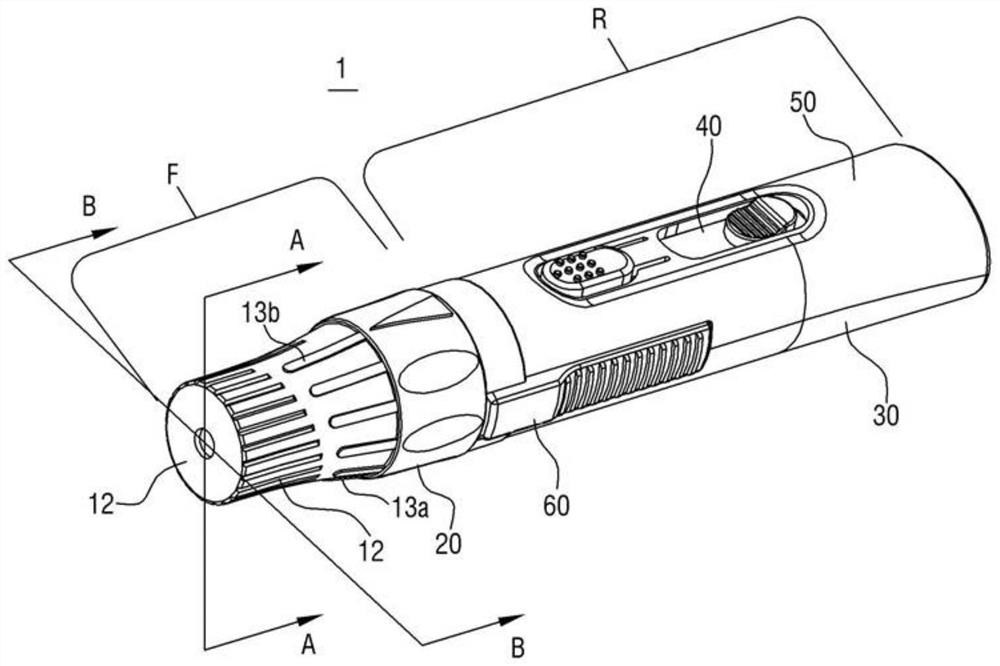 One-handed lancing device