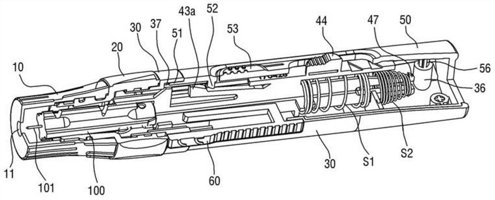 One-handed lancing device