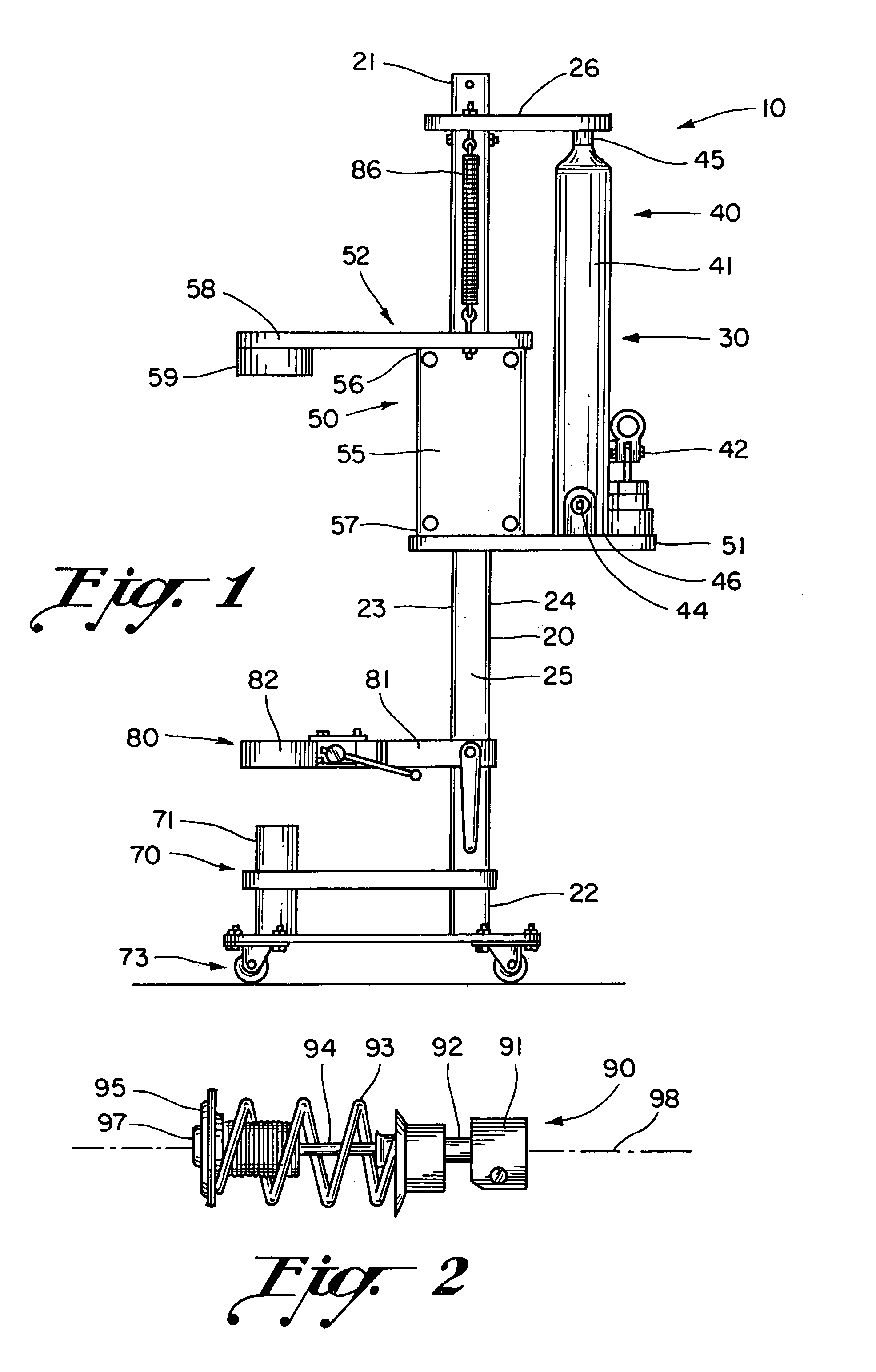 Strut spring compression apparatus