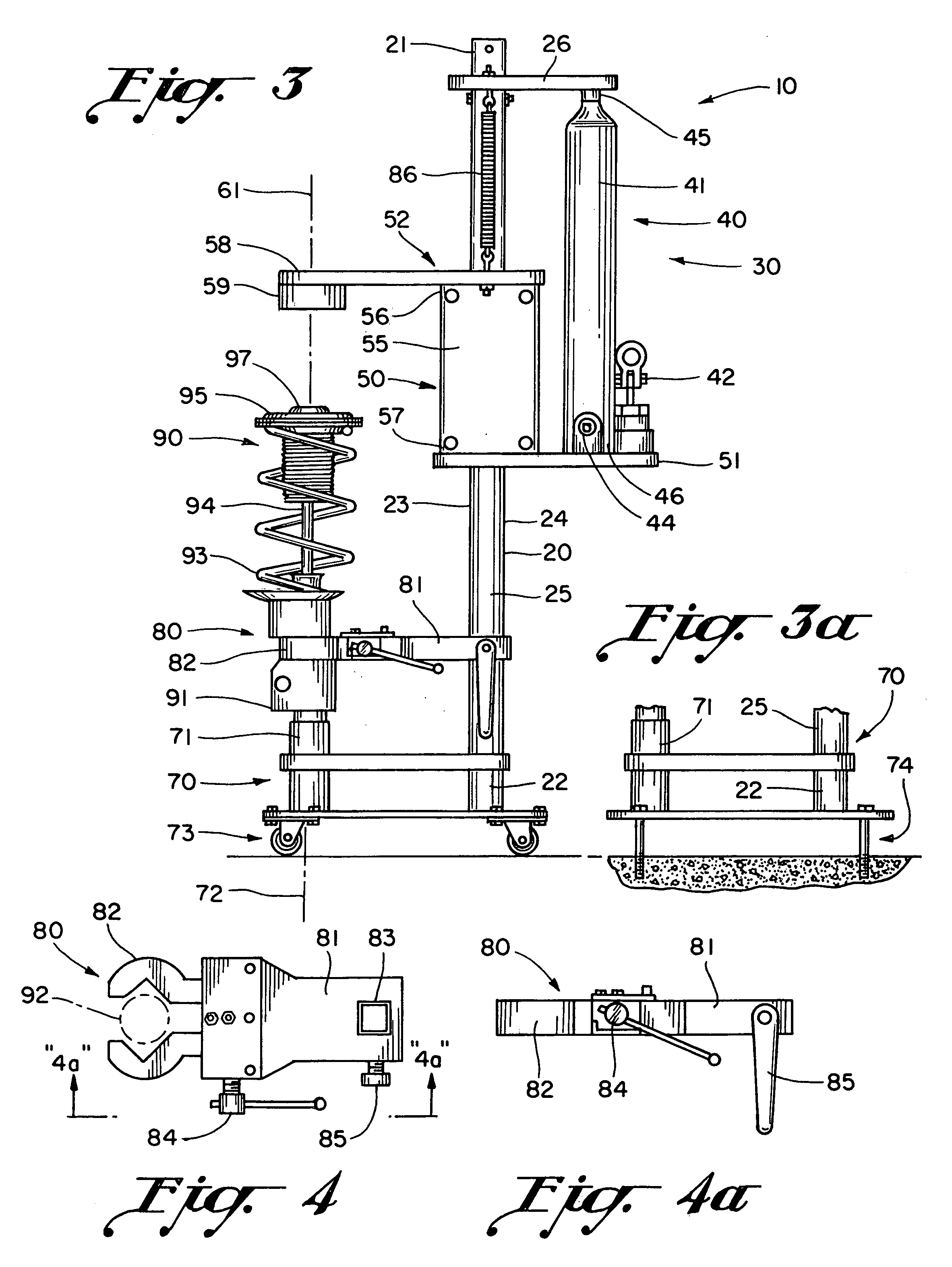 Strut spring compression apparatus