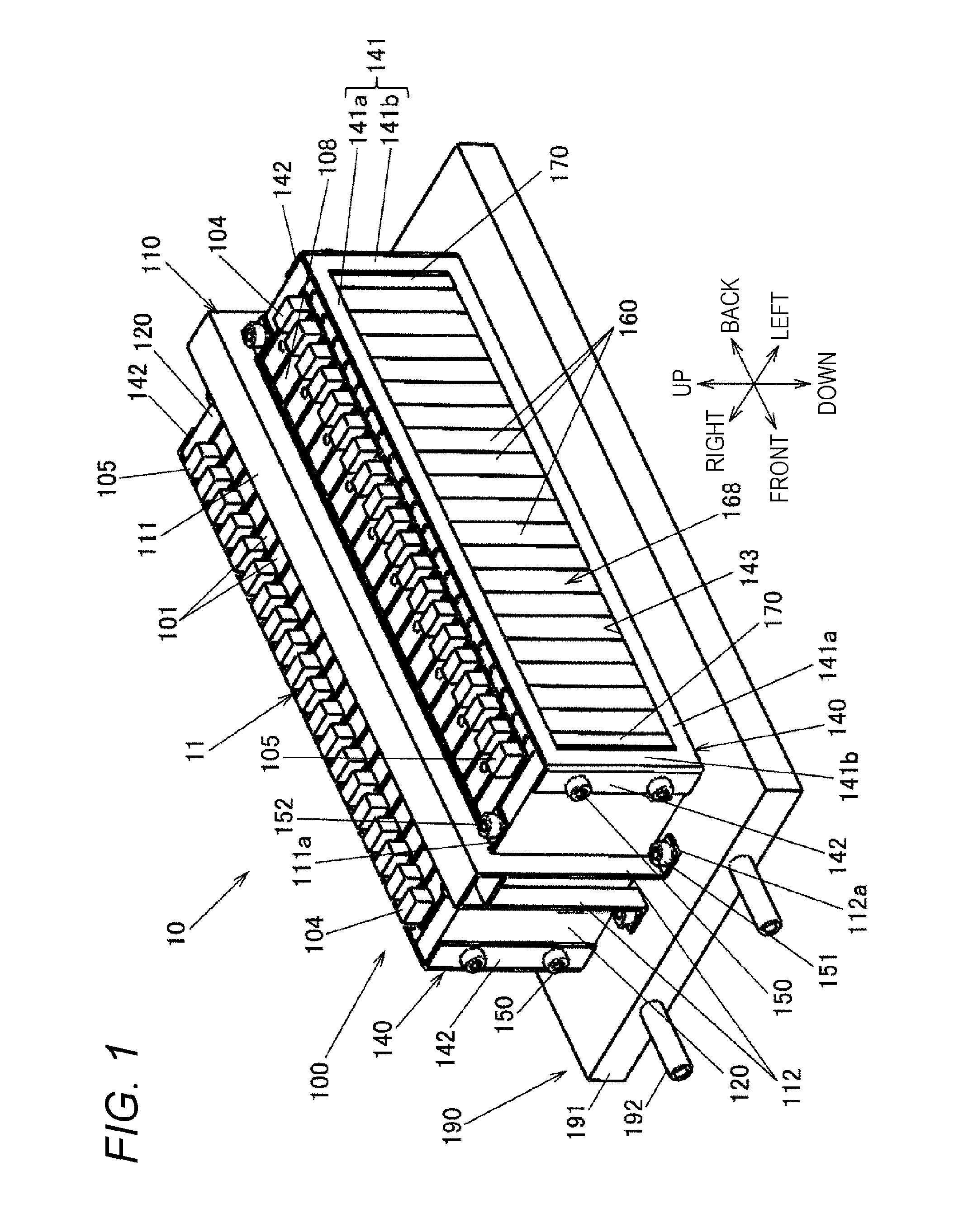 Electricity storage block and electricity storage module