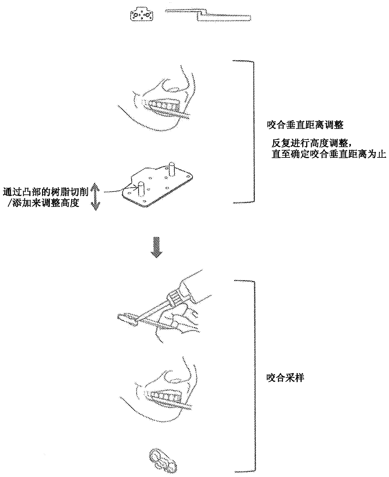 Occlusion recording instrument and articulator