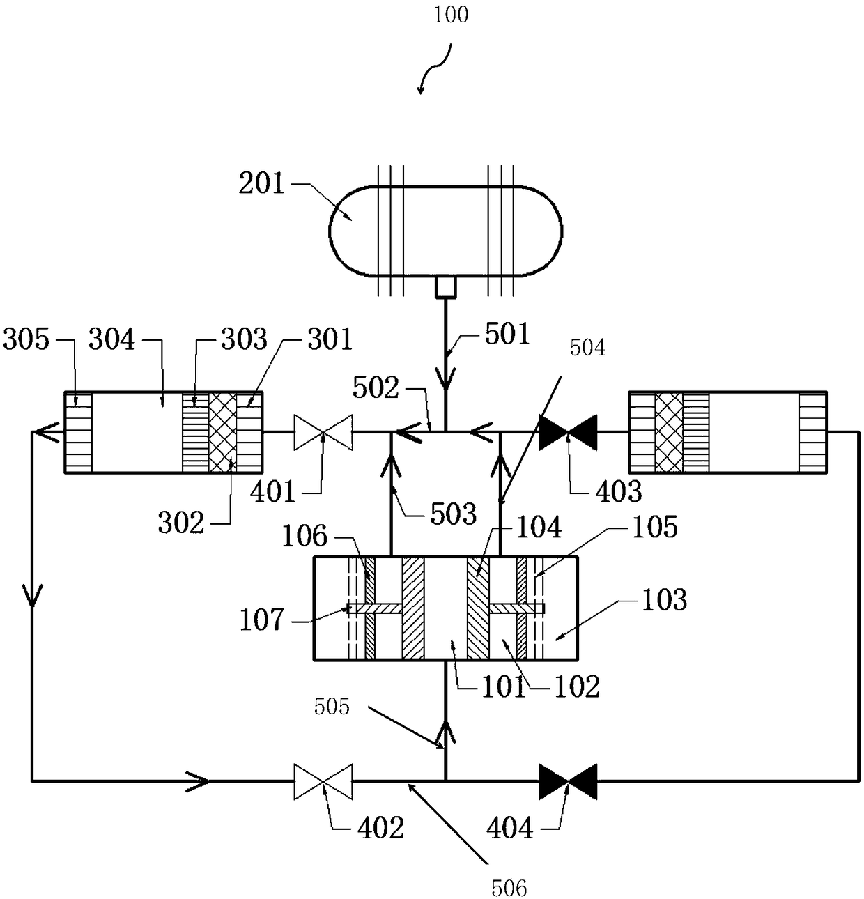 Multi-temperature-zone refrigerator comprising work recovery pulse tube cryocooler and refrigerating method