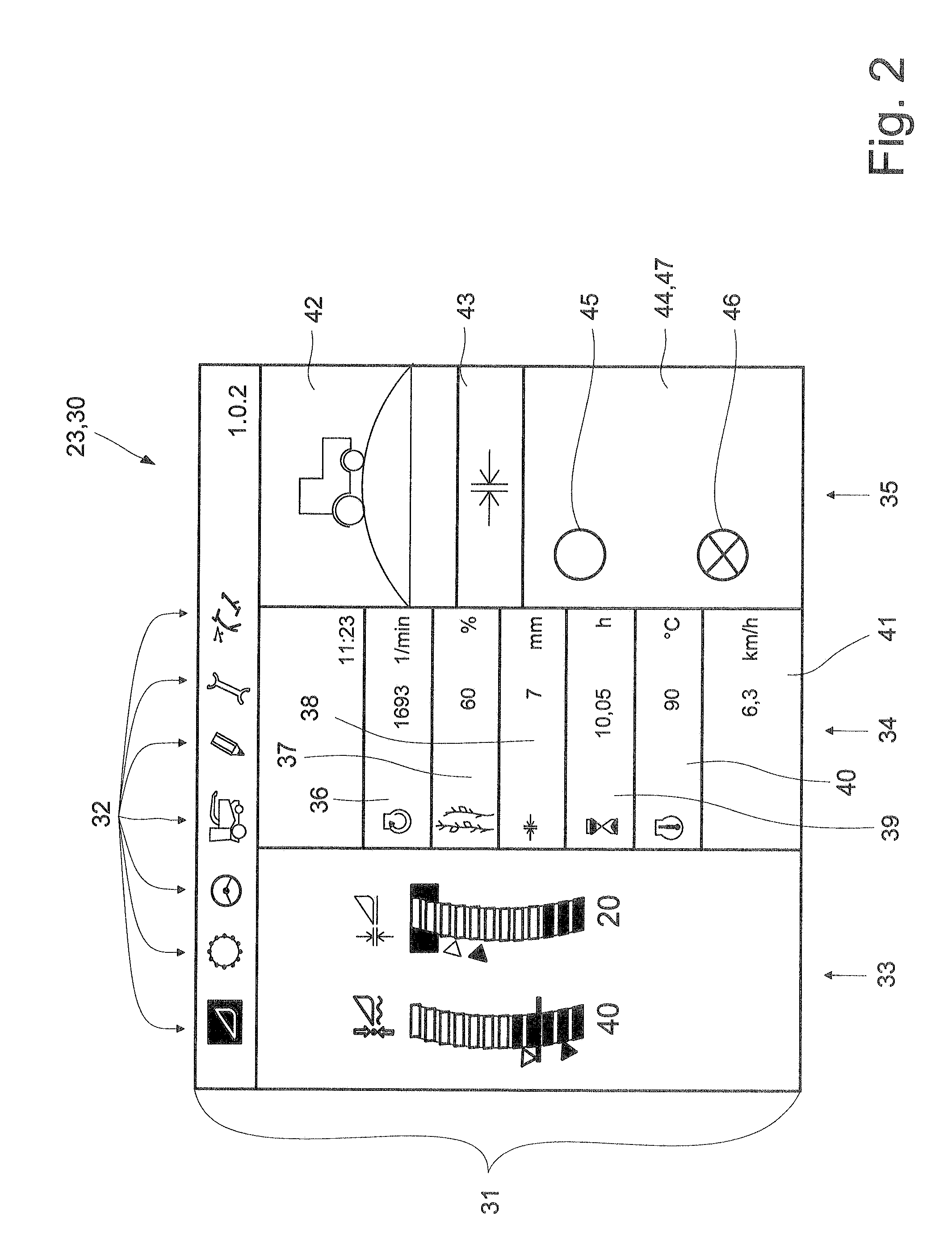 Agricultural harvesting machine