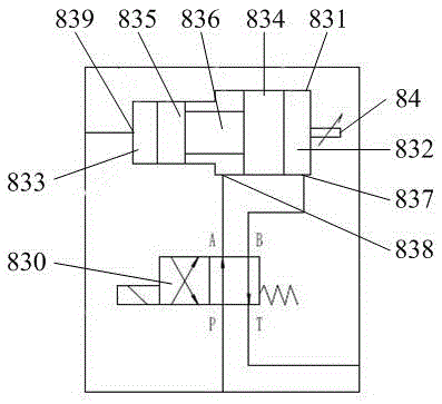 Green brick gas-exhaust mechanism and method controlled by volume cylinder