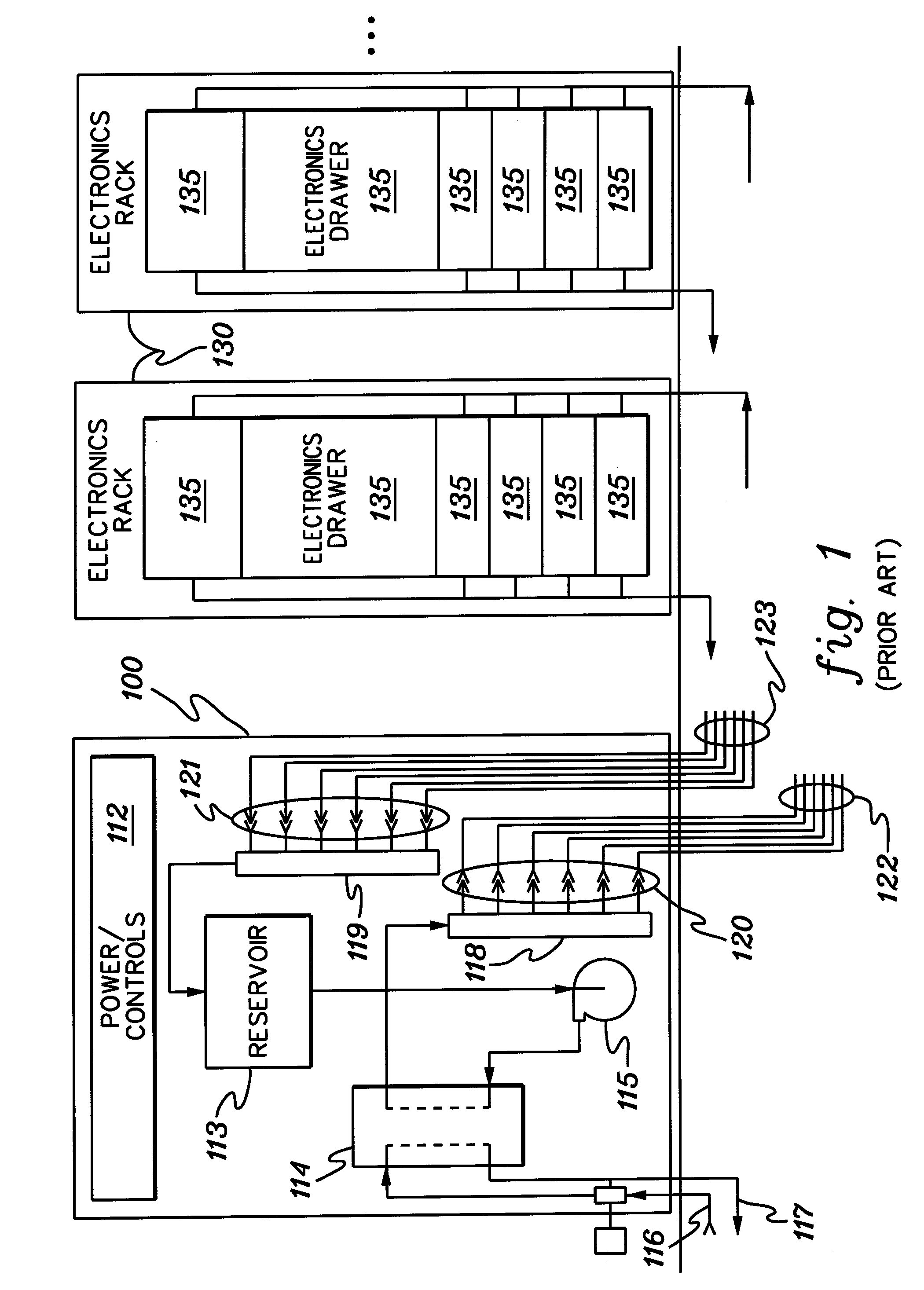 Cooling apparatus and method for an electronics module employing an integrated heat exchange assembly