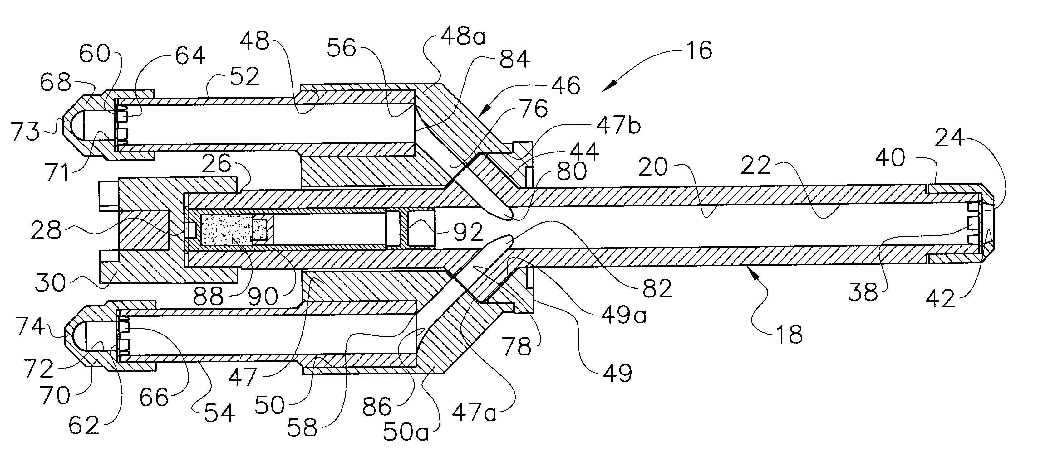 Liquid disrupter with reduced recoil