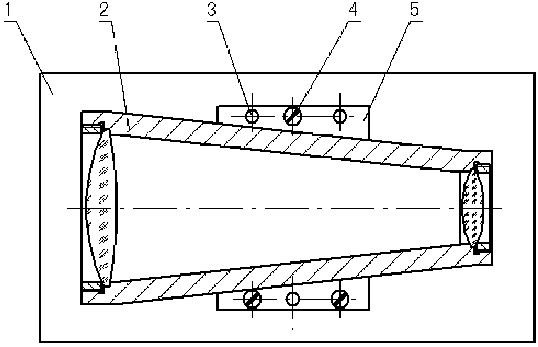 Laser beam expanding lens transposition mechanism