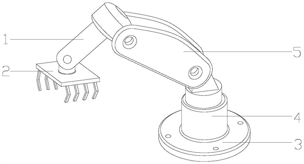 An automated palletizing device for logistics