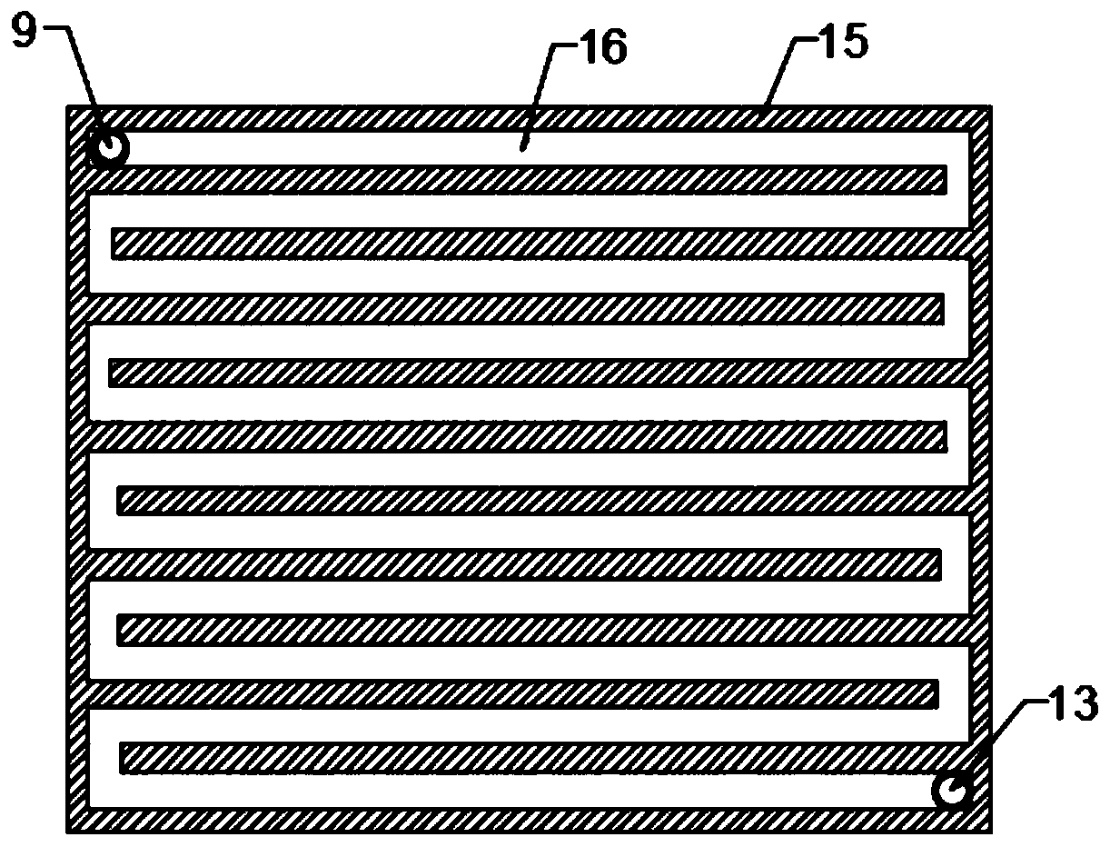 Solar photovoltaic panel cooling device