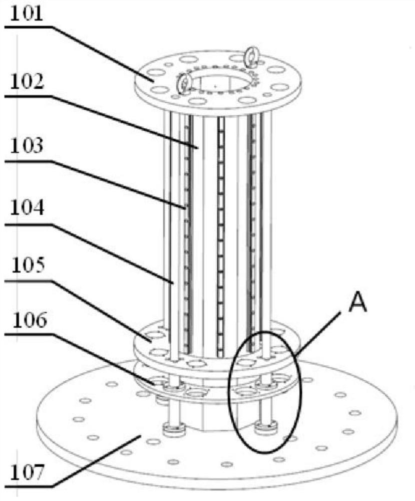 An inner support card device for inner support of an annular open member and its application method