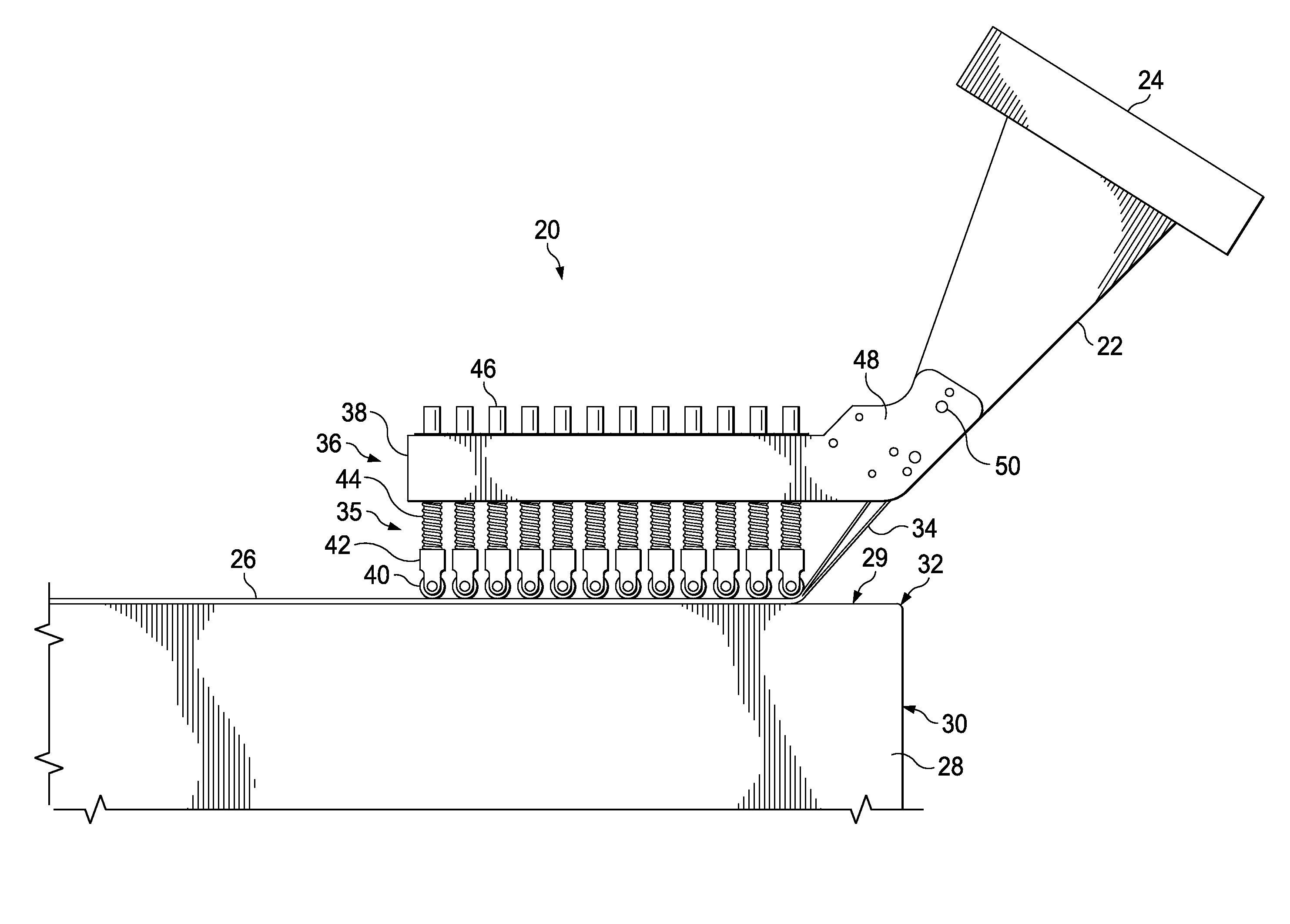 Compaction Method and Device for Automated Fiber Placement