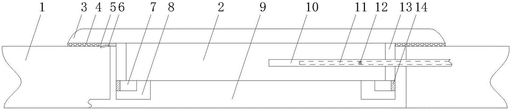 Automobile skylight with waterproof and anti-freezing effects