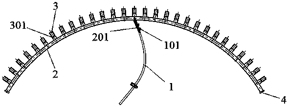 Cylinder section circular seam heating mechanism of pressure container