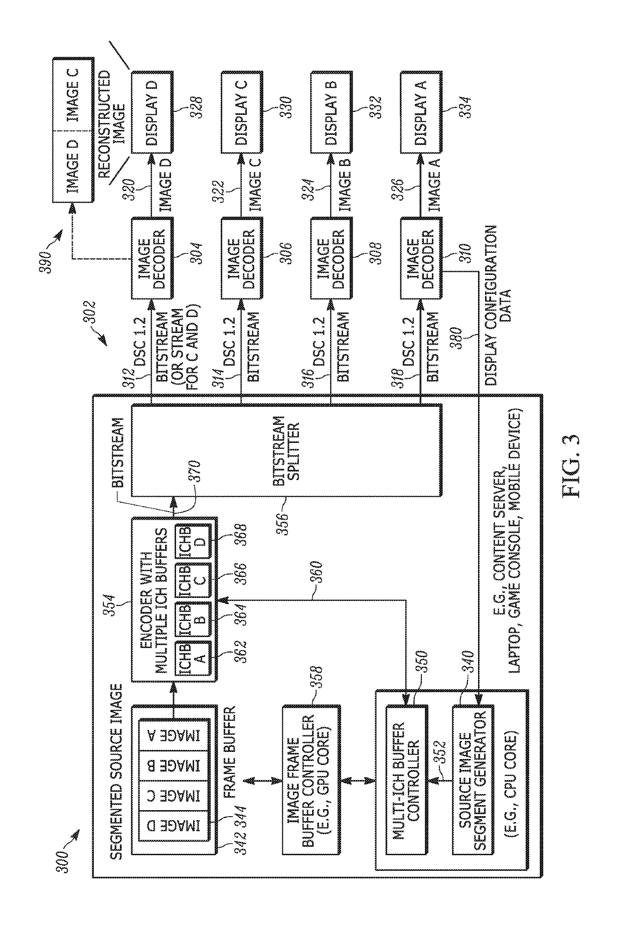 Method and apparatus for image compression that employs multiple indexed color history buffers