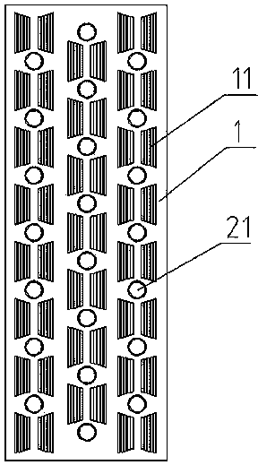 Wet-film surface air cooler of composite structure