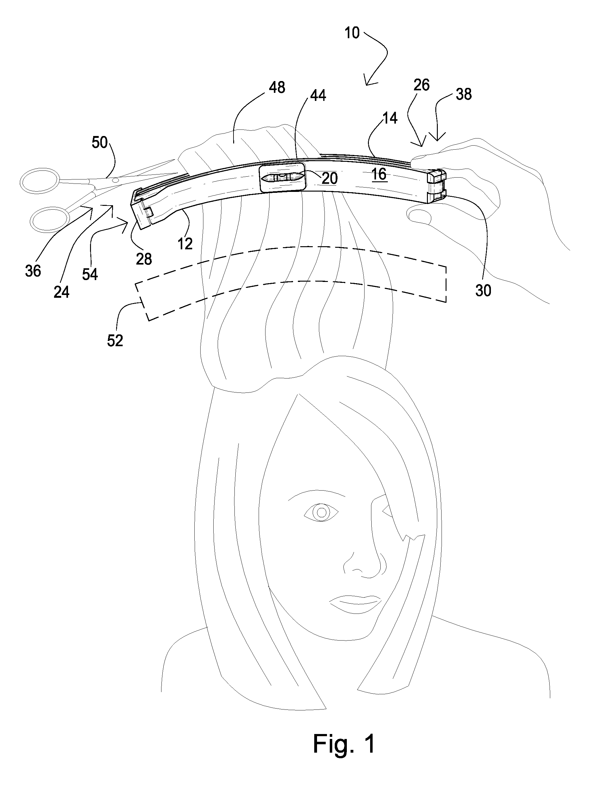 Method of hair cutting using a hair cutting device