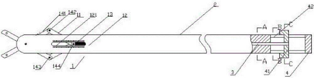 Endoscopic biopsy forceps allowing scale reading