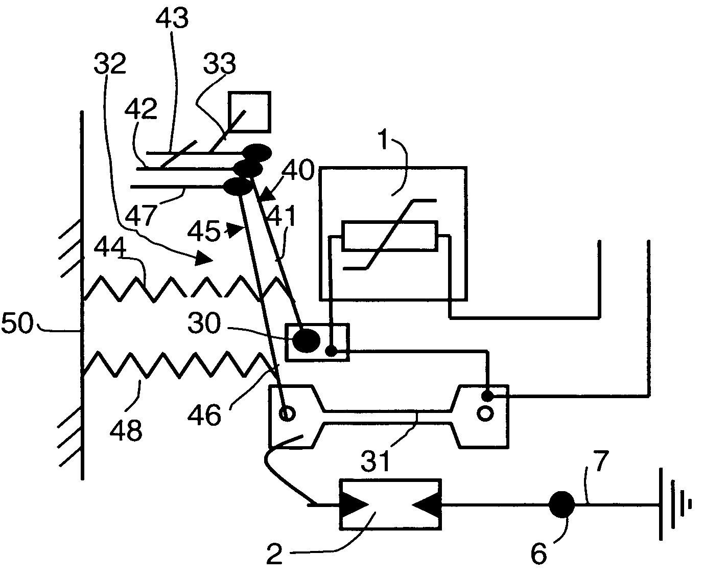 Voltage surge protection device