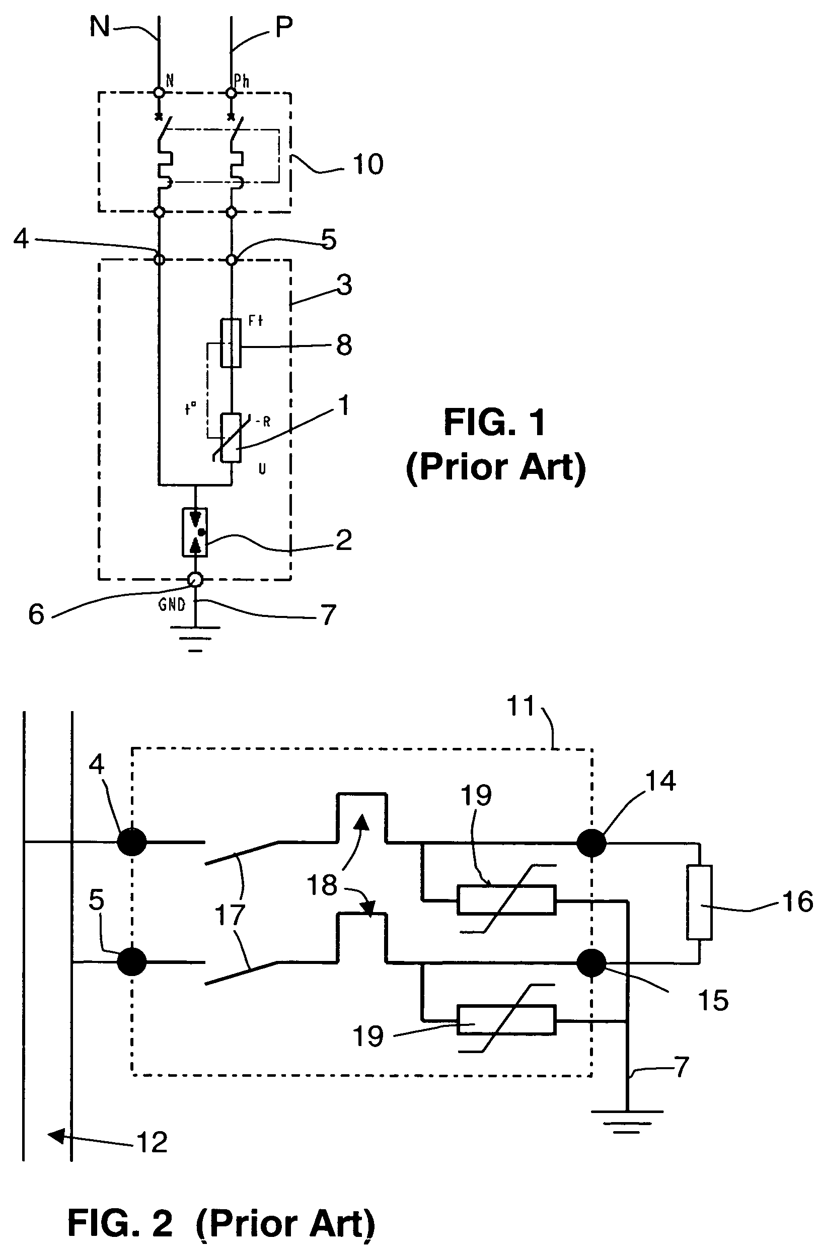 Voltage surge protection device