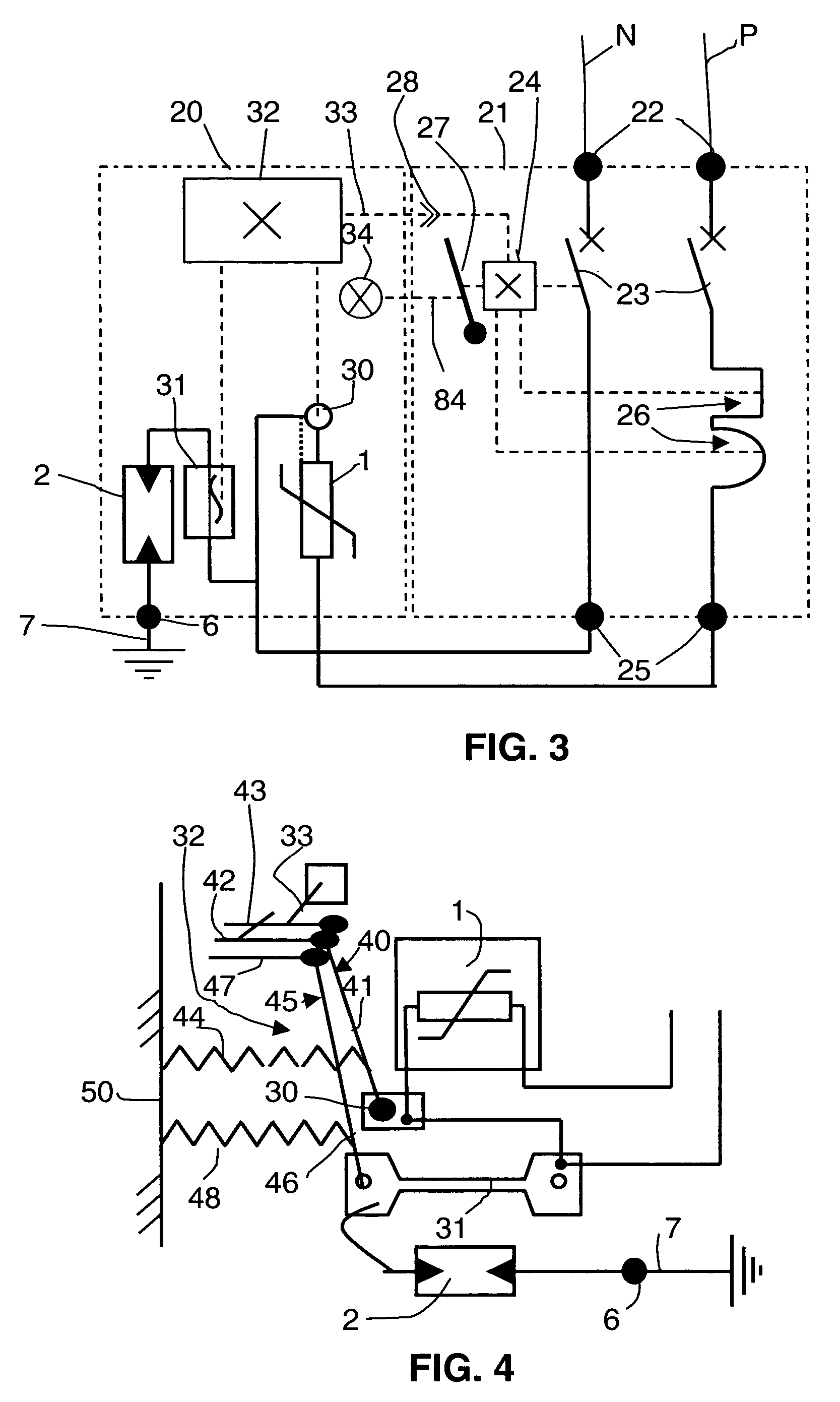 Voltage surge protection device