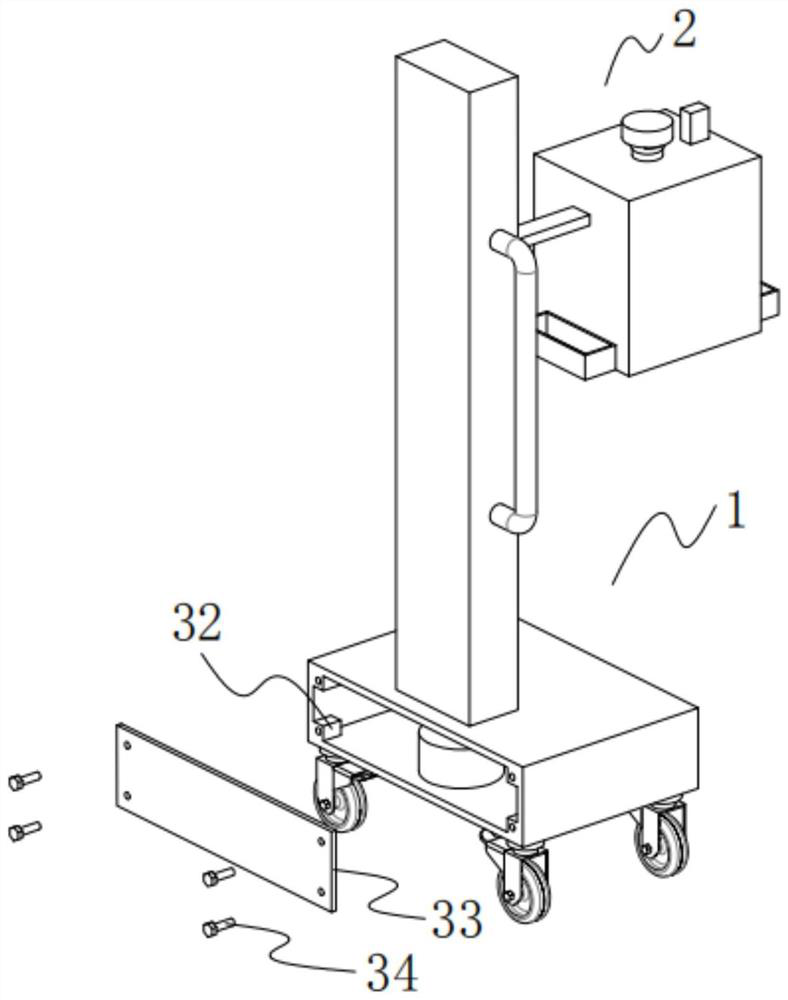 Device for washing hands and feet on bed