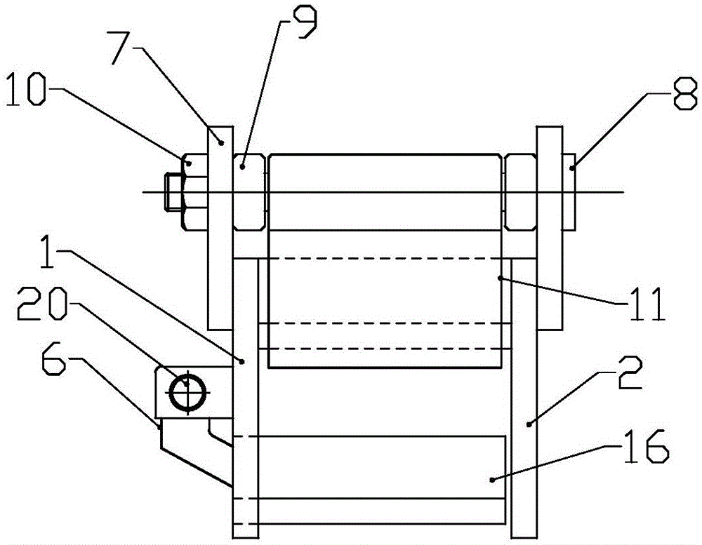 Slot running device after cutting head of small bar and flying shear