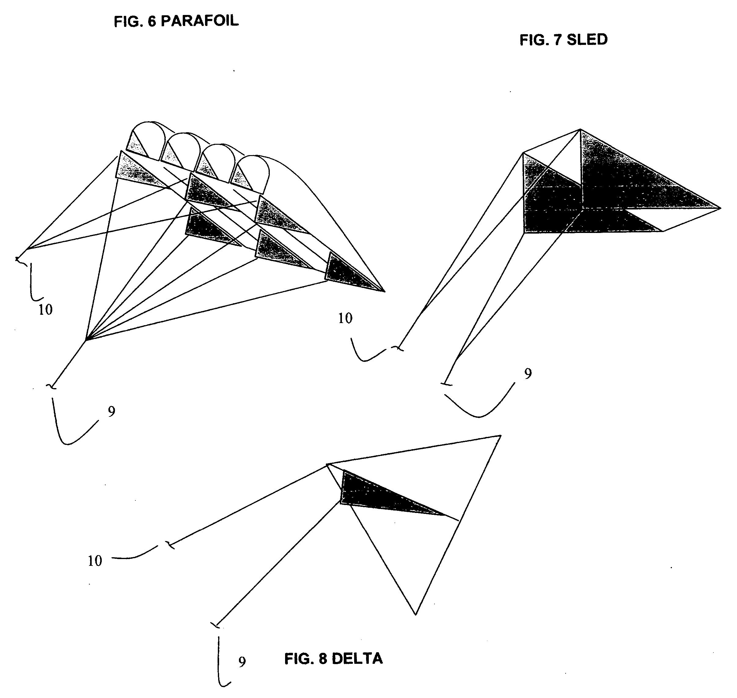 Wind energy production using kites and ground mounted power generators