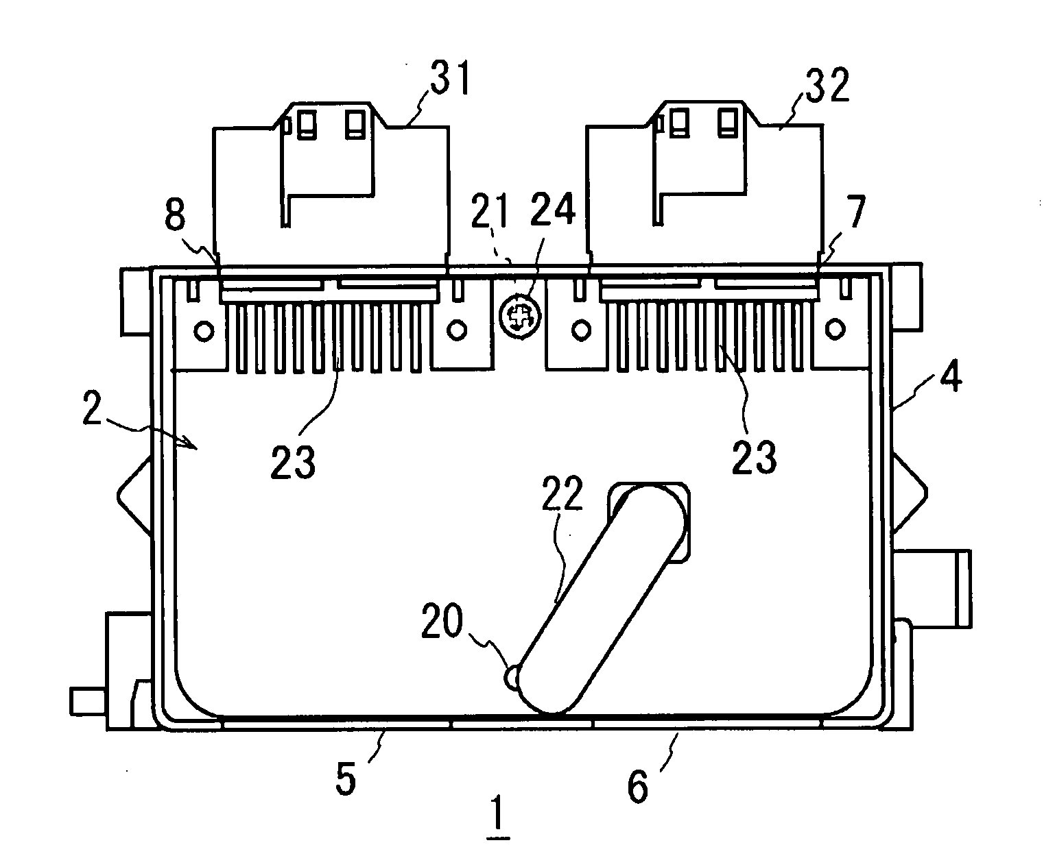 Throttle apparatus embedding electronic control unit therein