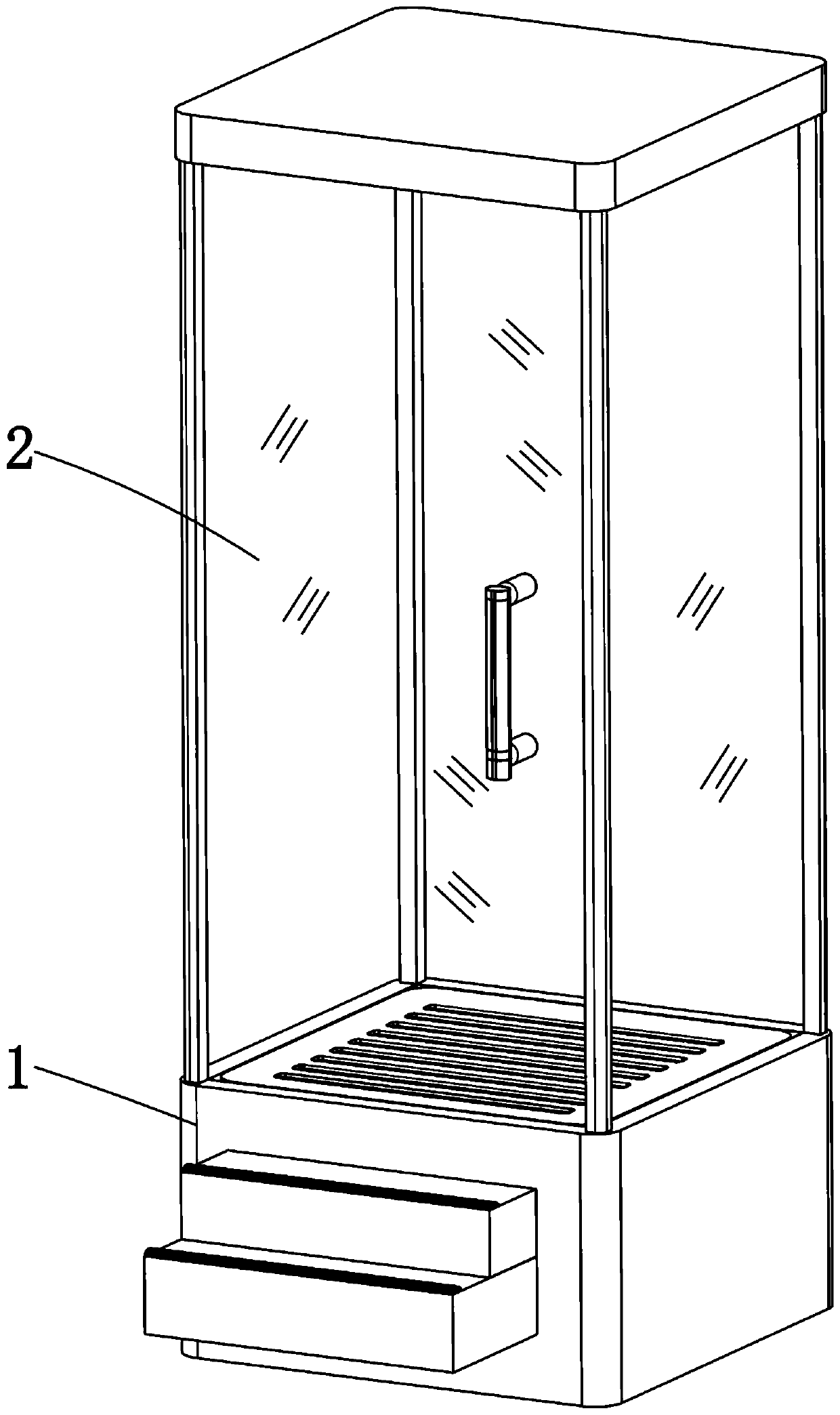 Shower room capable of recycling waste water waste heat