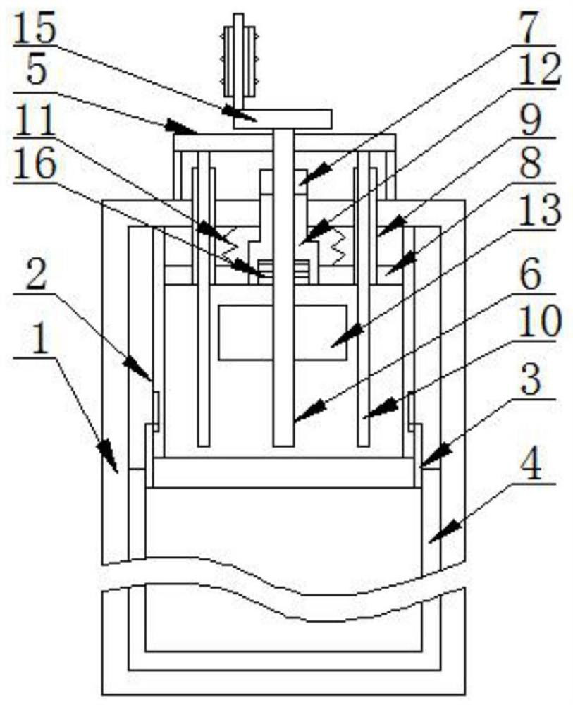 A garbage collection box with packing and compacting function and its working method