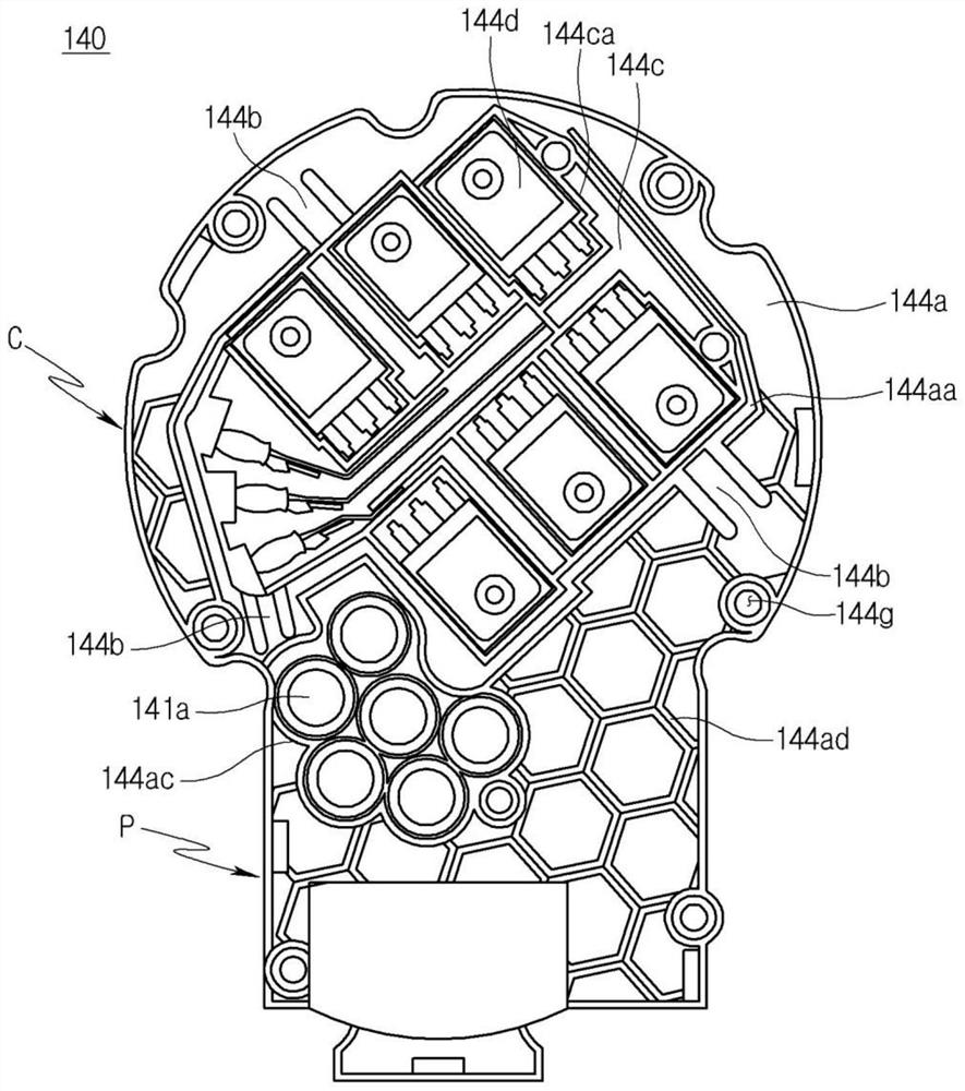 Electric compressor, inverter manufacturing apparatus and inverter manufacturing method