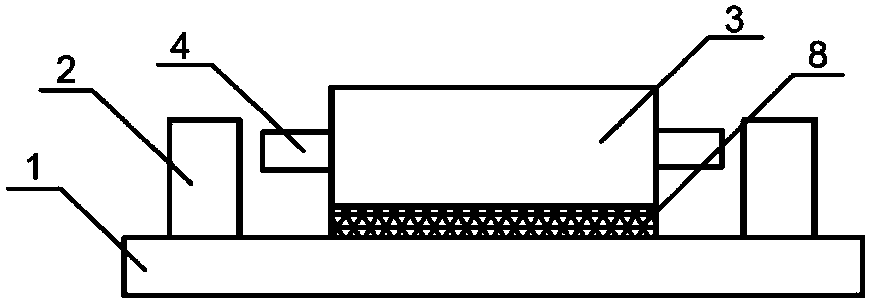 Crushing structure of PE particle crushing machine