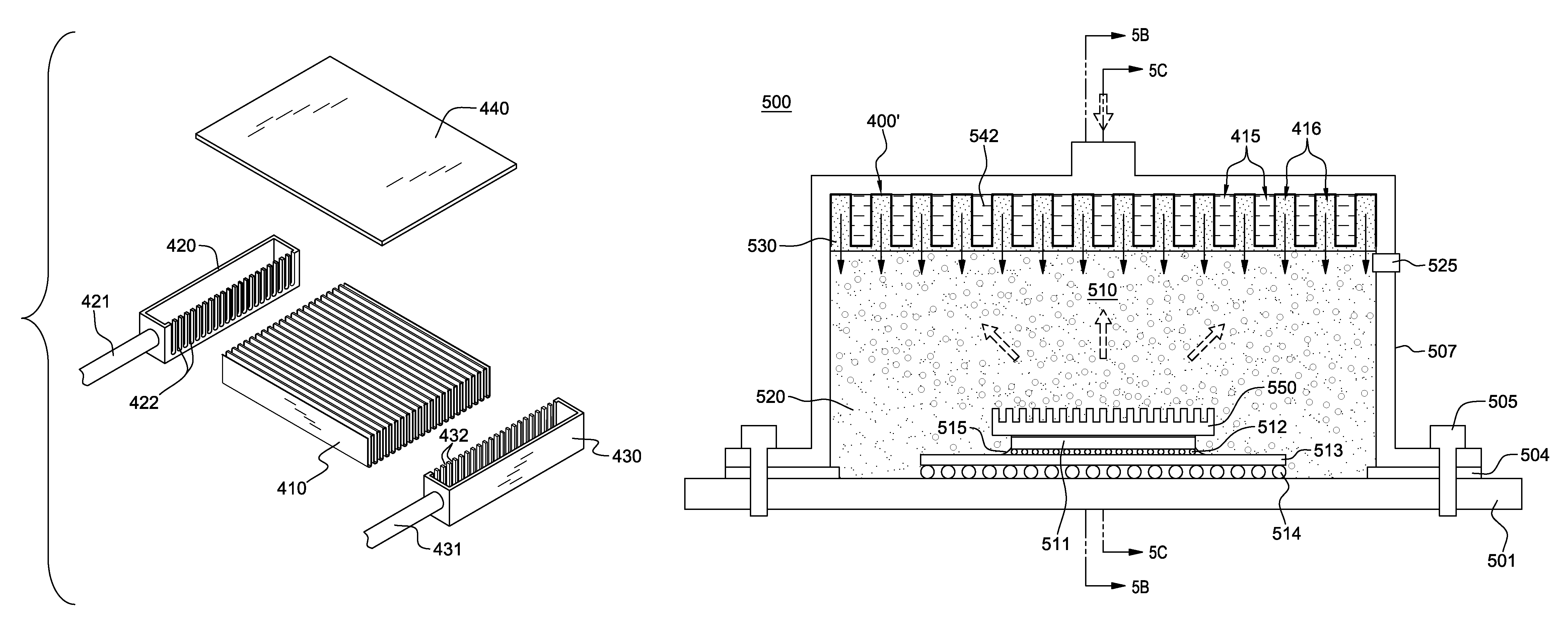 Vapor condenser with three-dimensional folded structure