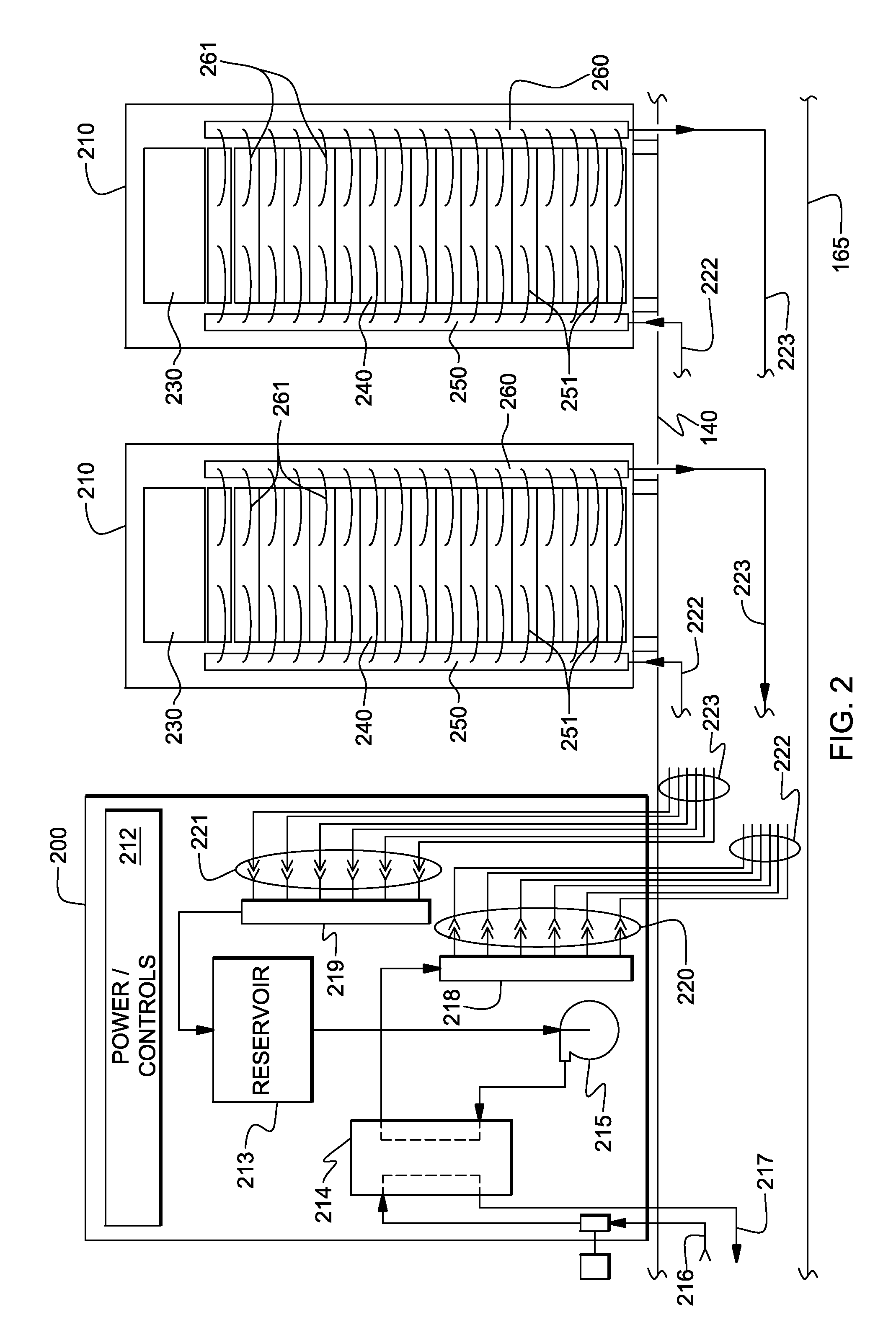 Vapor condenser with three-dimensional folded structure