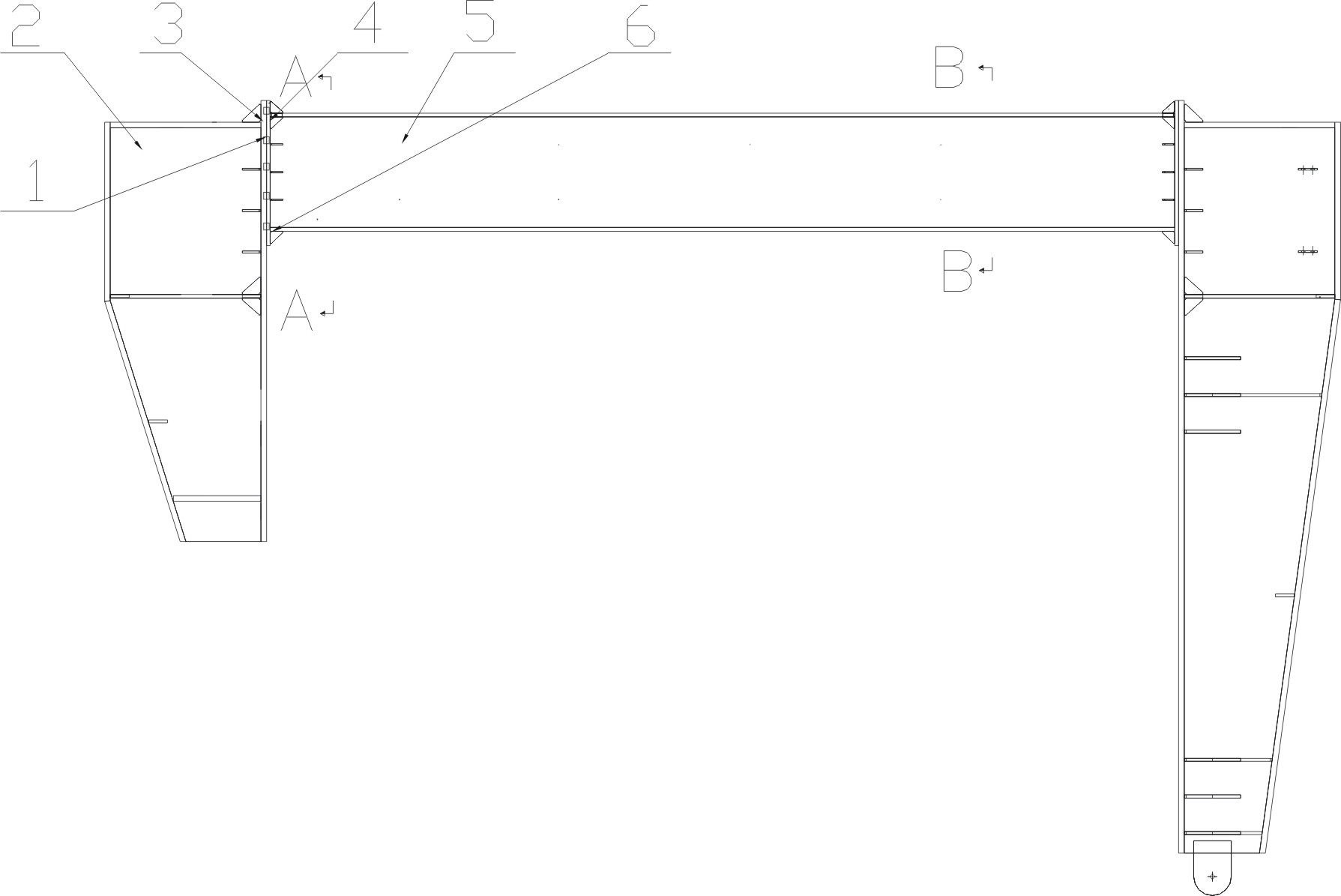 Manufacturing process for accurate connection of large-scale steel structure members and flanges