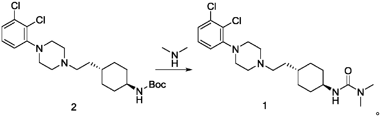 Preparation method of cariprazine