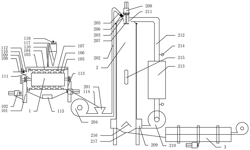 Waste plastic film recovery processing system and method