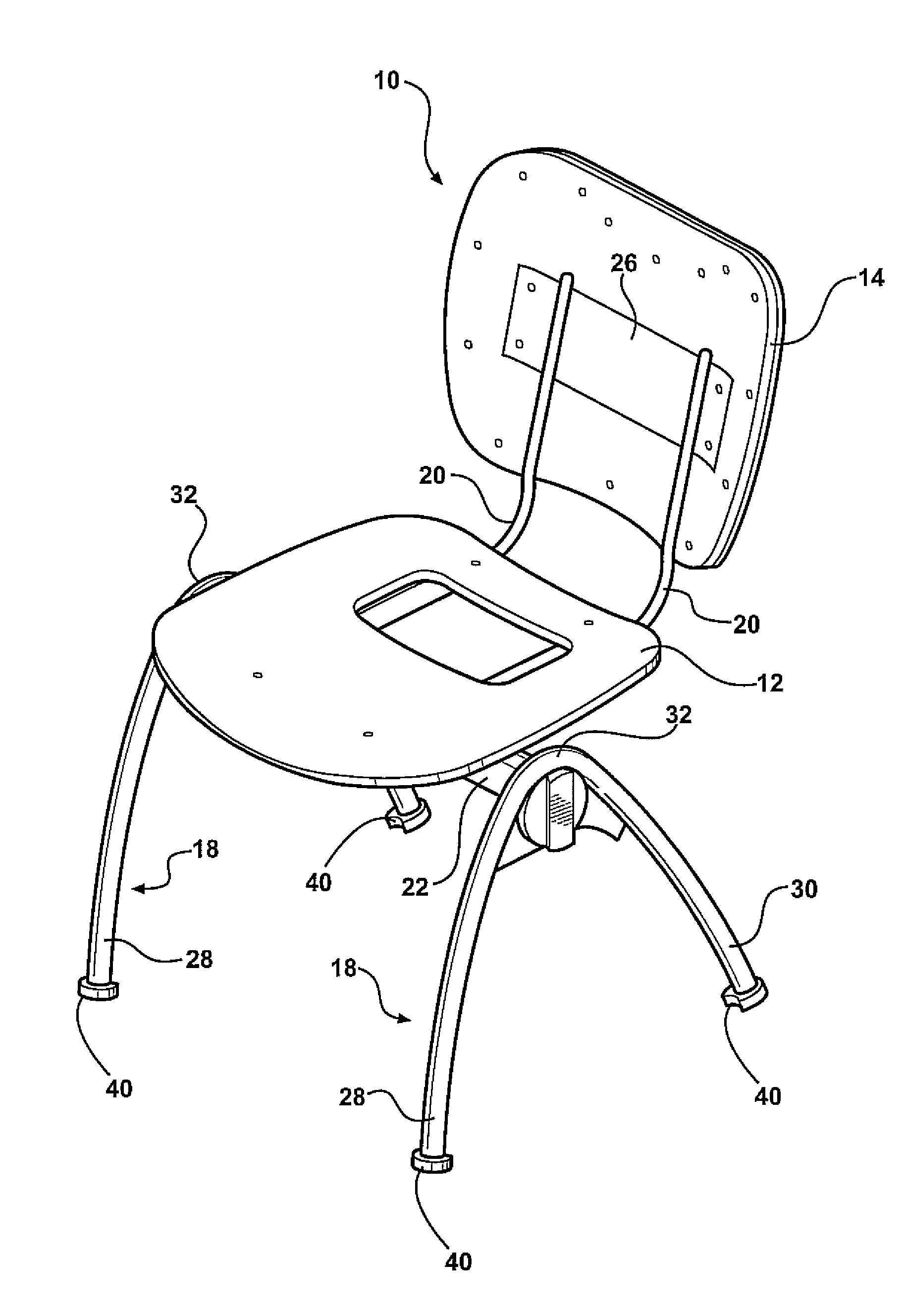 Stackable chair