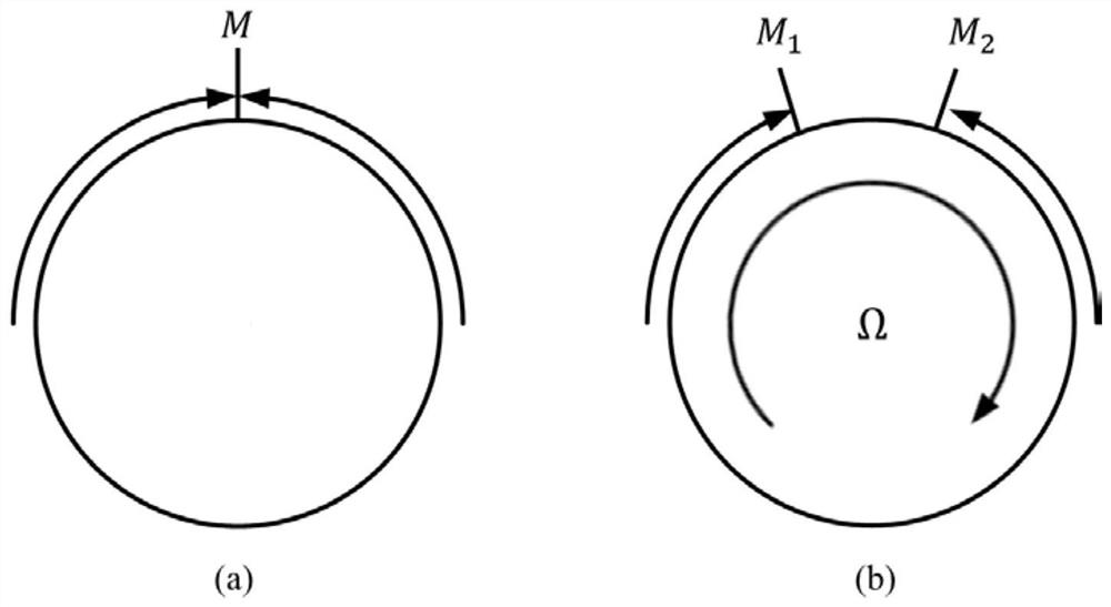 Gravity gradient detection method based on Sagnac effect angular accelerometer