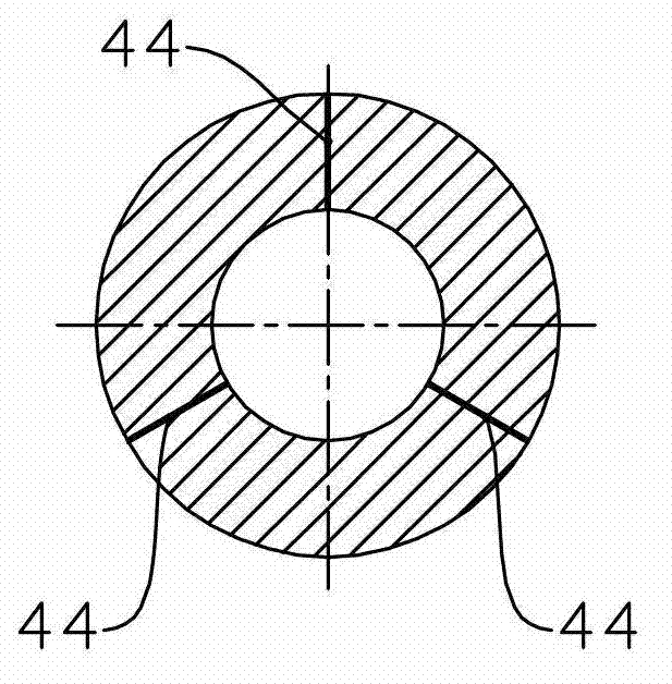 Optical cable factice forming mould and factice extruding device