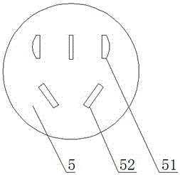 Safe easily-pulled power supply extension socket