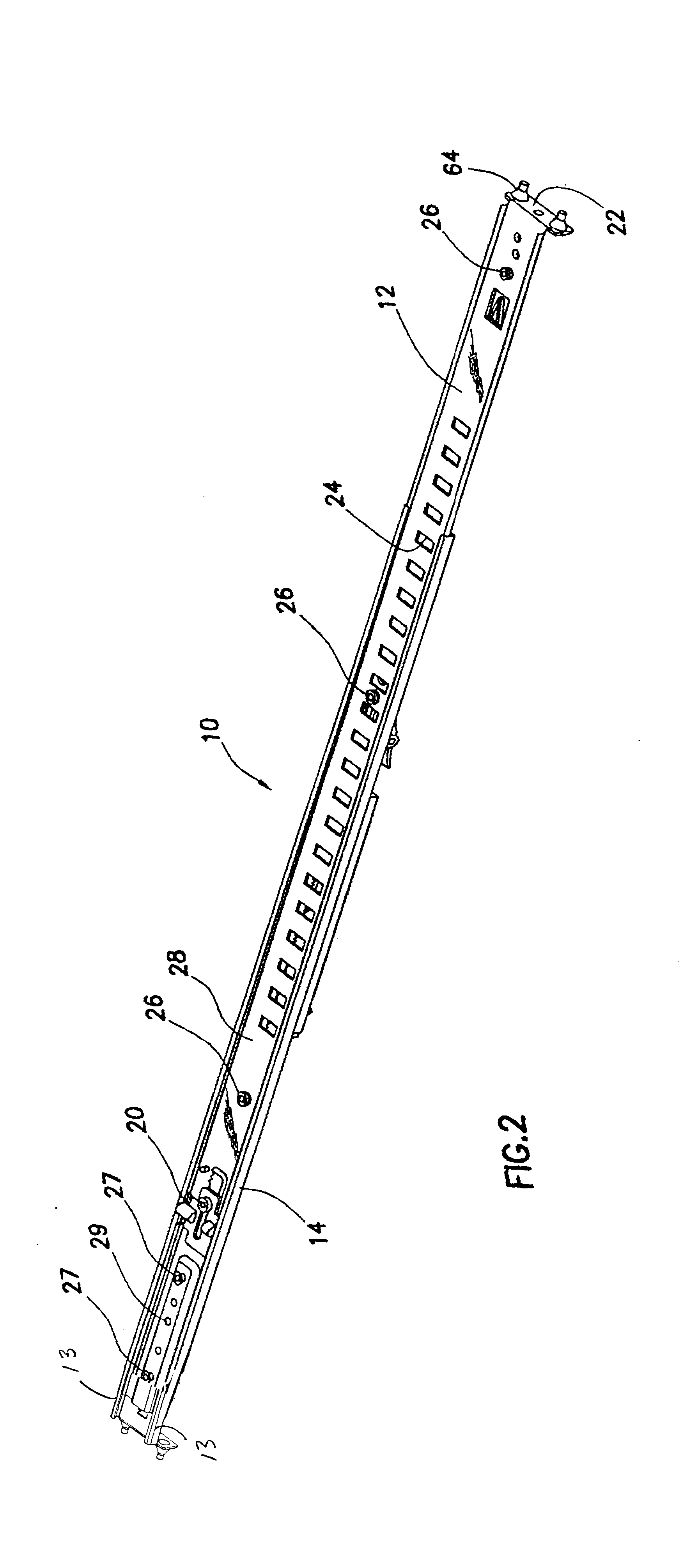 Universal rack rail