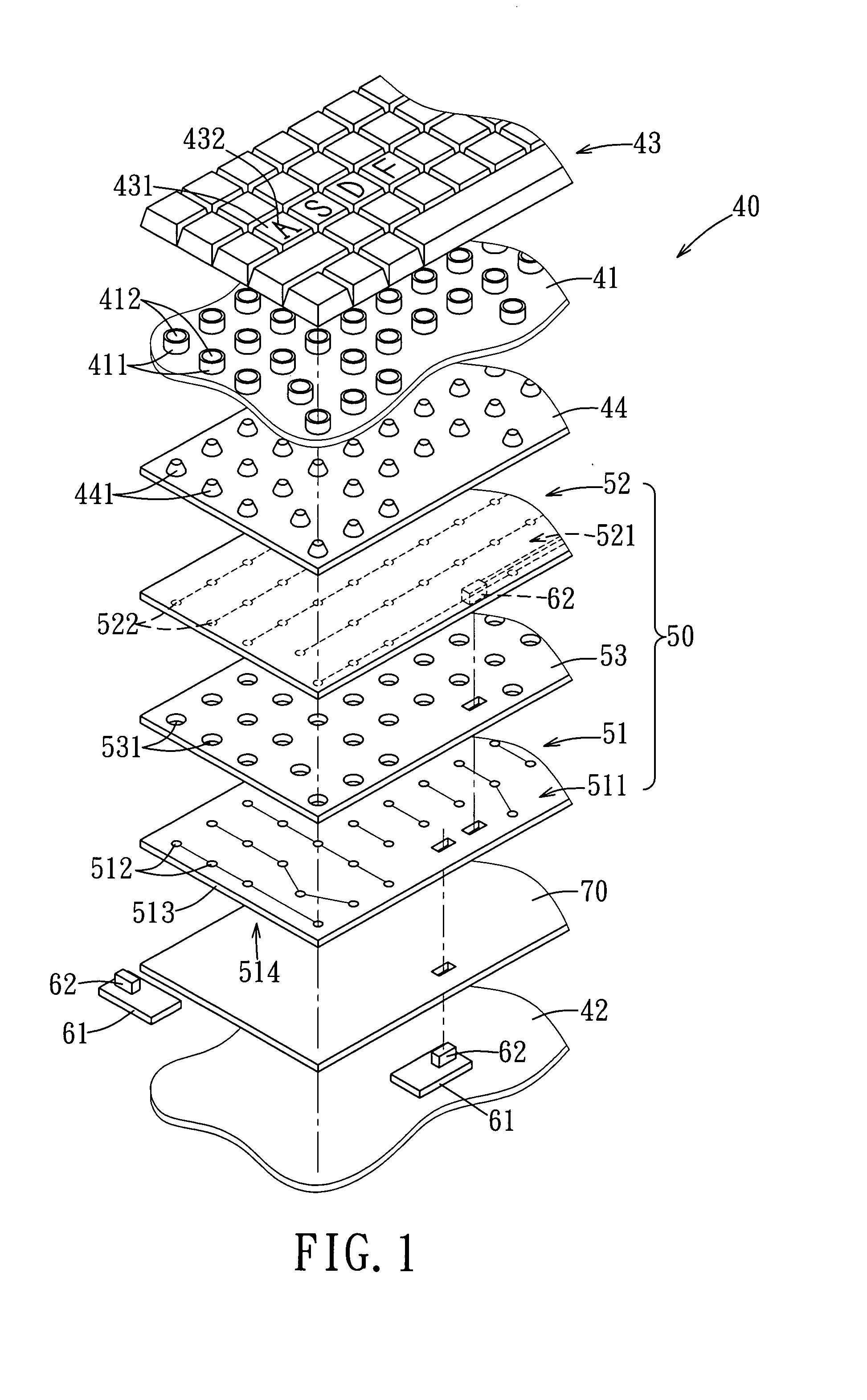 Light-emitting keyboard