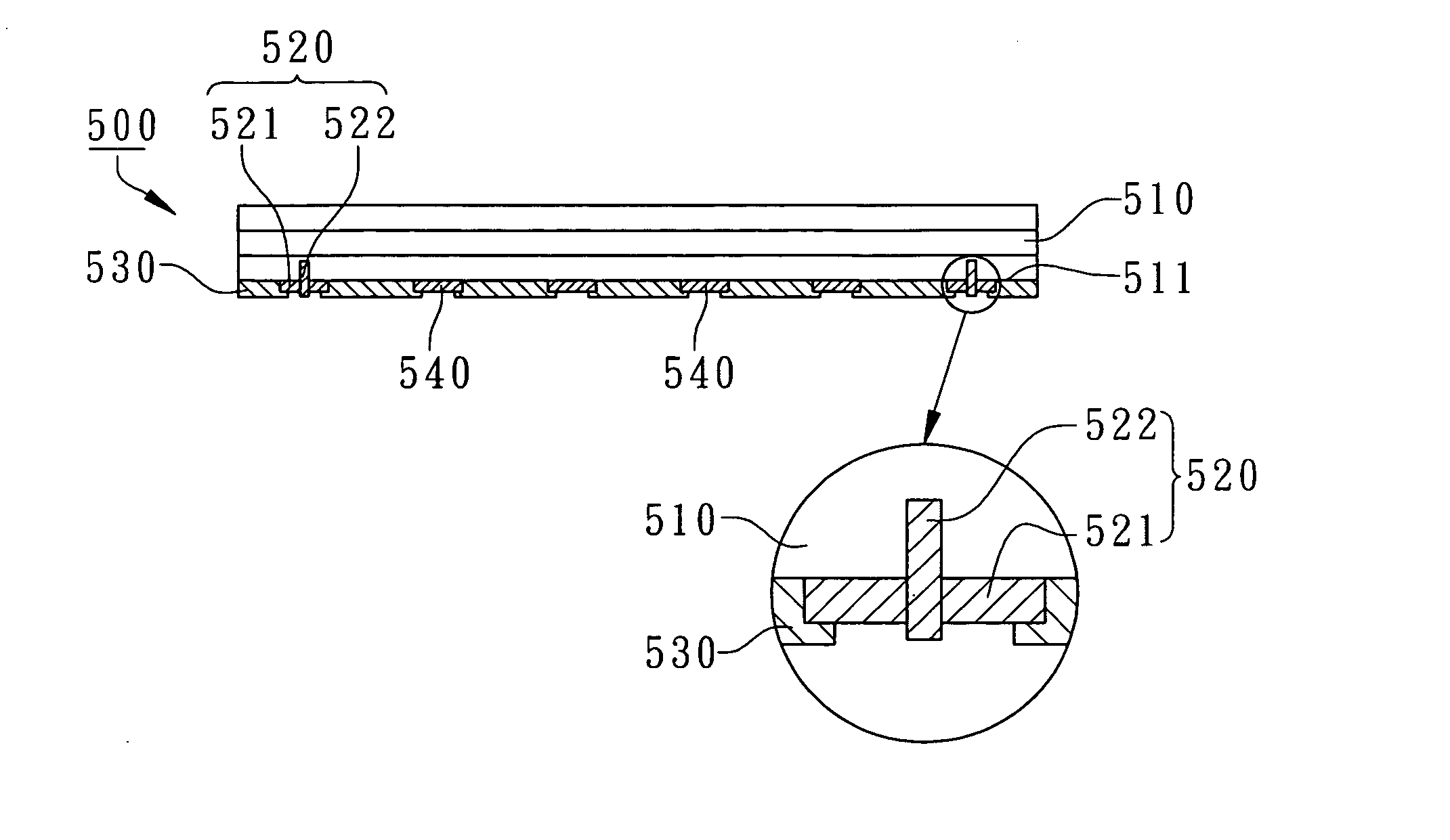 Substrate improving immobilization of ball pads for BGA packages