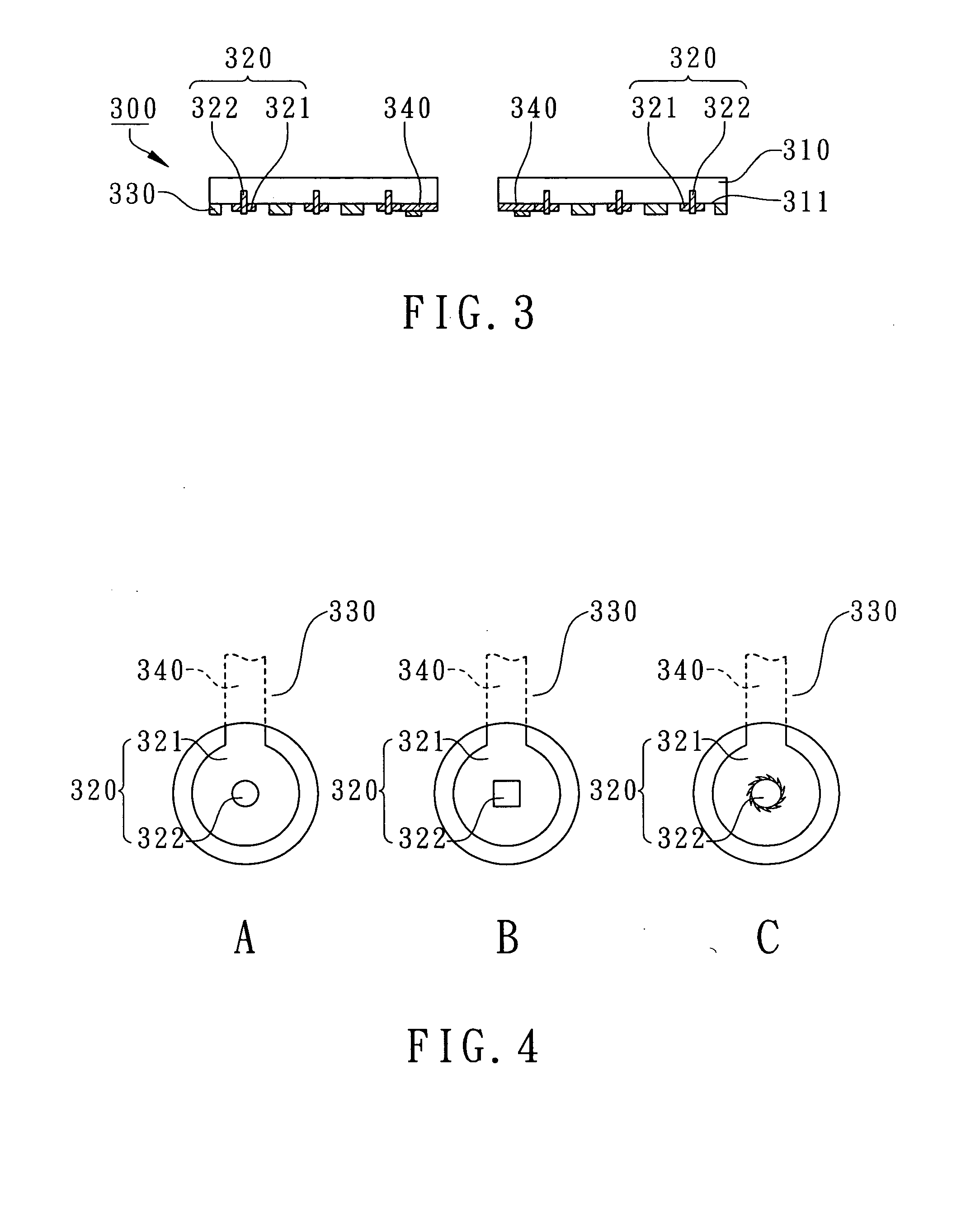 Substrate improving immobilization of ball pads for BGA packages