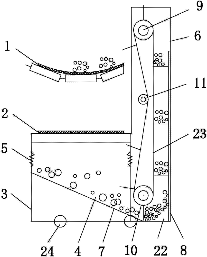 Belt sticky coal removing and recycling machine