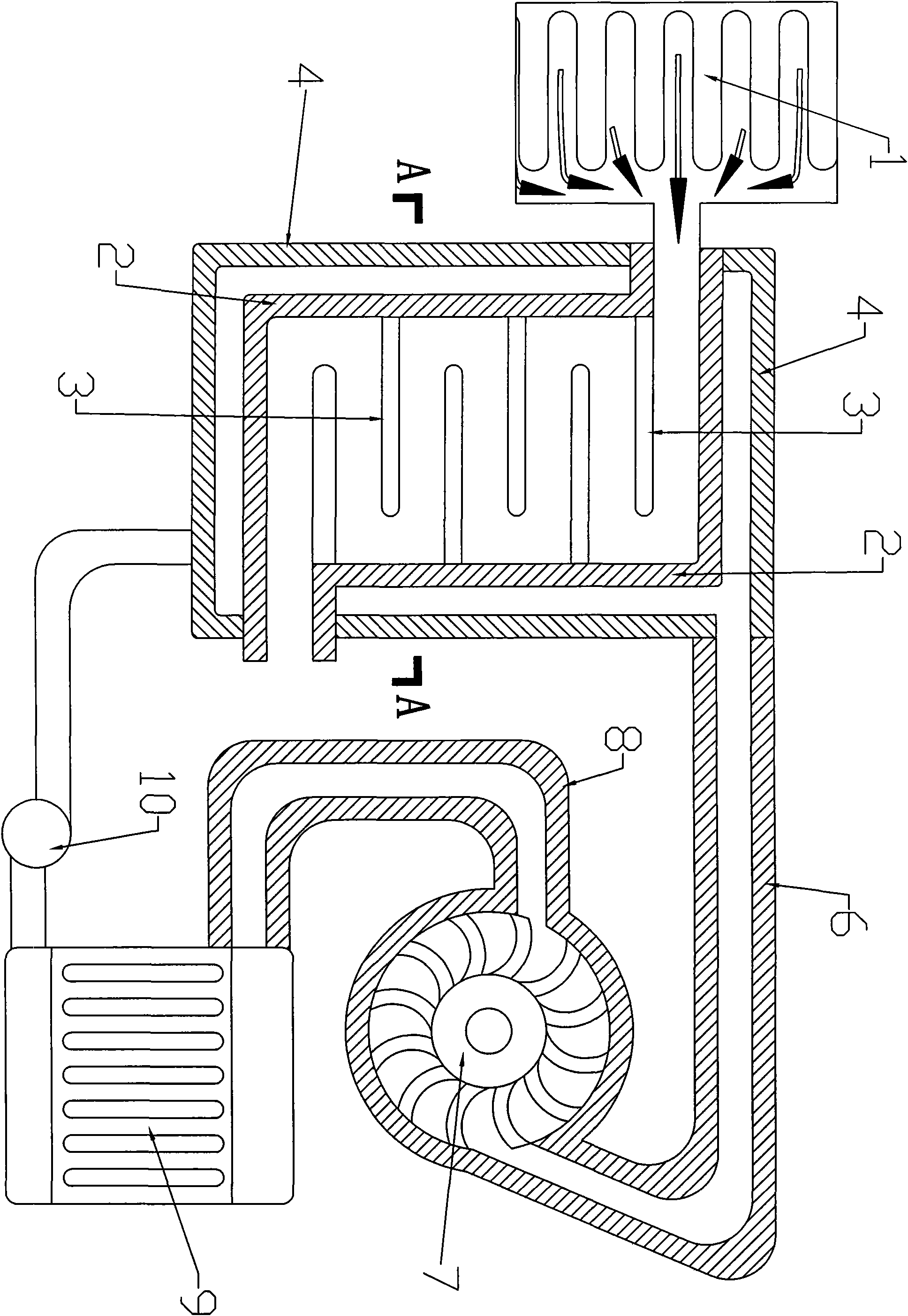 High-speed evaporation and circulation steam engine for directly spraying liquid onto hot wall